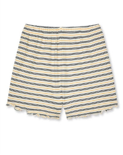 Mads Nørgaard - Stripe Prixa Shorts - Vanilla Ice/Sky Captain